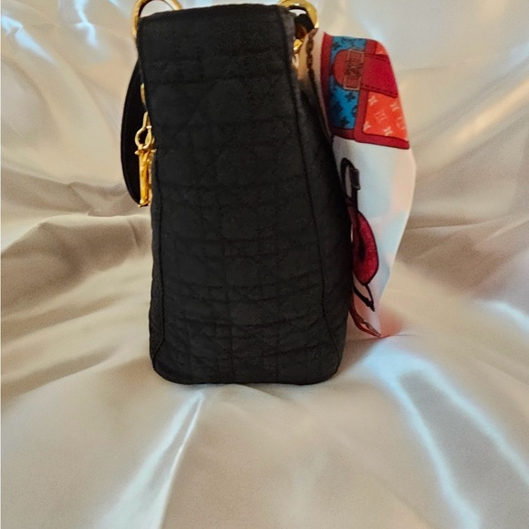 Christian Dior Authentic preloved CD Nylon Cannage Medium Lady Dior Bag - Picture 11 of 16